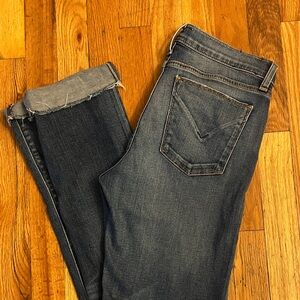 Hudson Jeans Slim Straight Dark Blue Denim-size 28